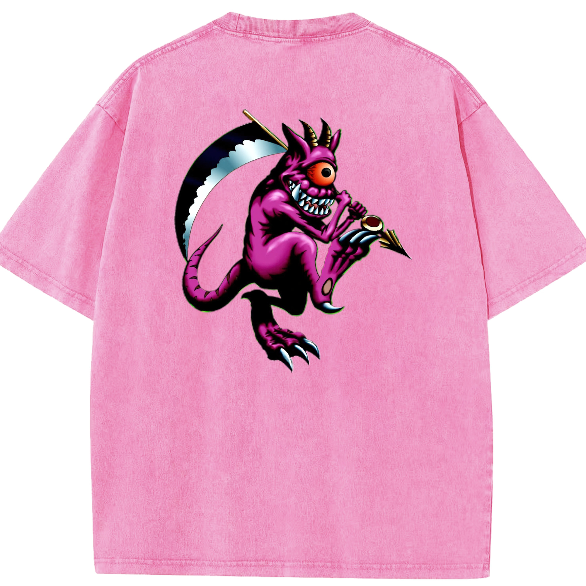 （画像用） 遊☆戯☆王 Yu-Gi-Oh! 綿100% ヴィンテージ風 半袖Tシャツ（背面プリント）